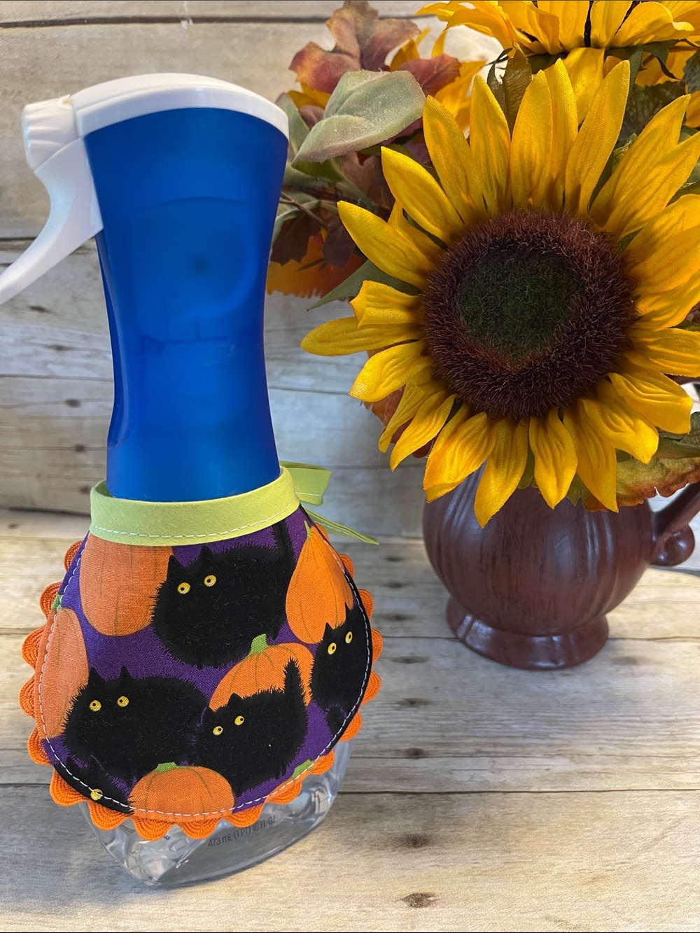 Reversible Dish Soap Bottle Apron - Dawn Powerwash - Halloween/Fall on Back